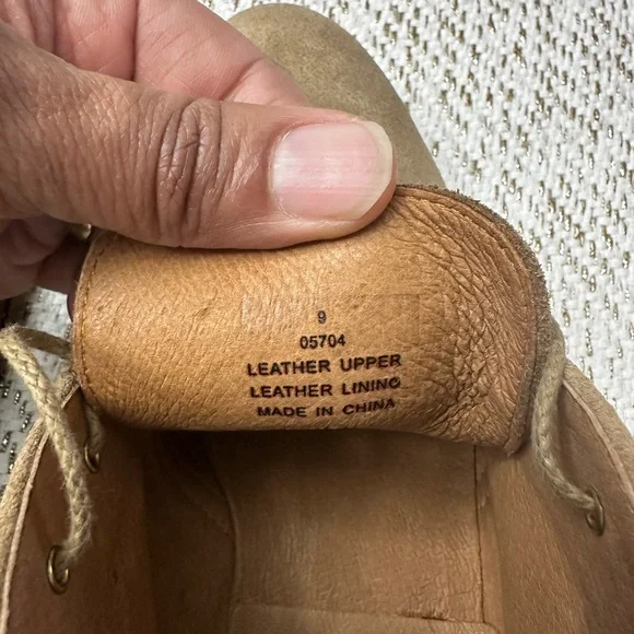 J. Crew Men's Tan Leather Boots - Picture 5 of 7